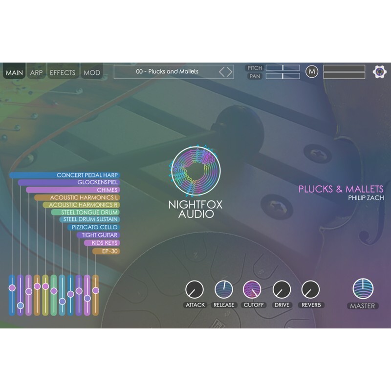 Nightfox Audio Plucks and Mallets｜旋律打擊樂音源