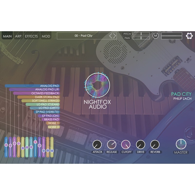 Nightfox Audio Pad City｜合成器音源