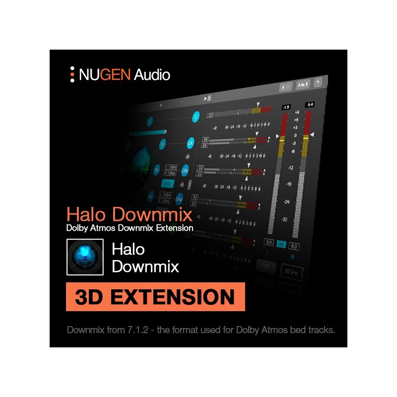NUGEN Halo Downmix 3D extension｜環繞聲降混擴充