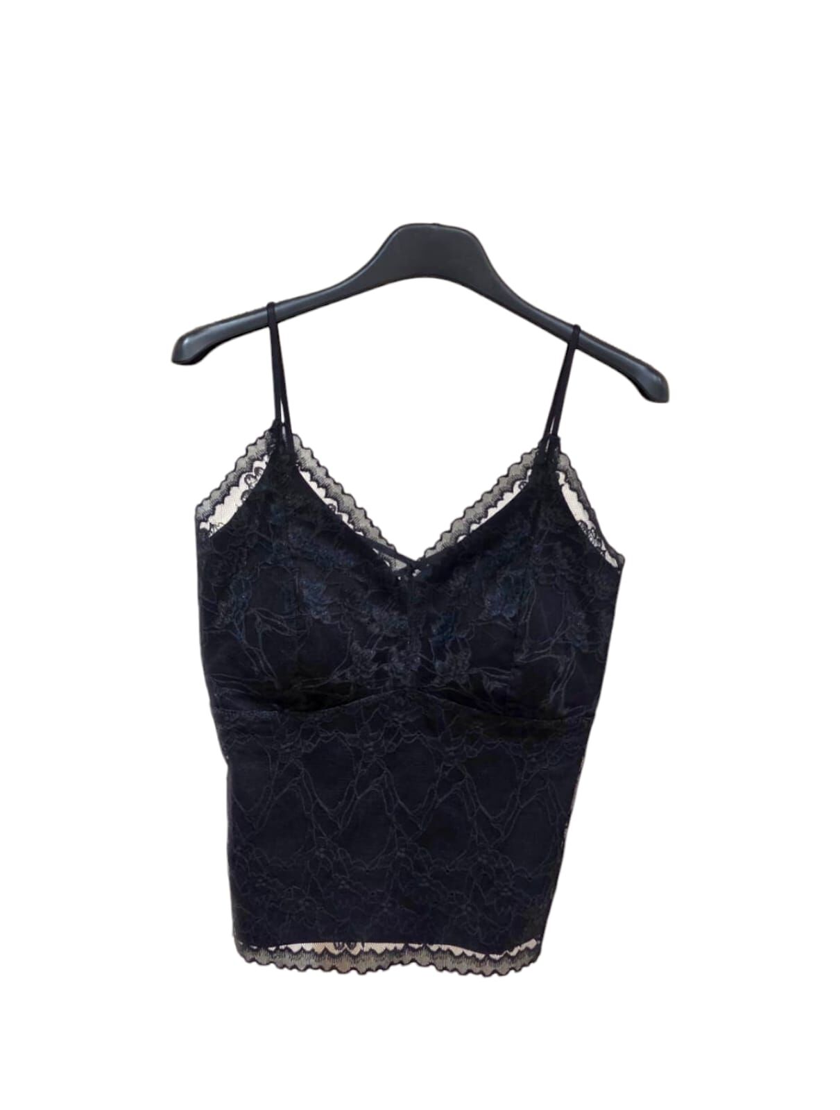 A3 #23785 長身喱士bra top - 黑色