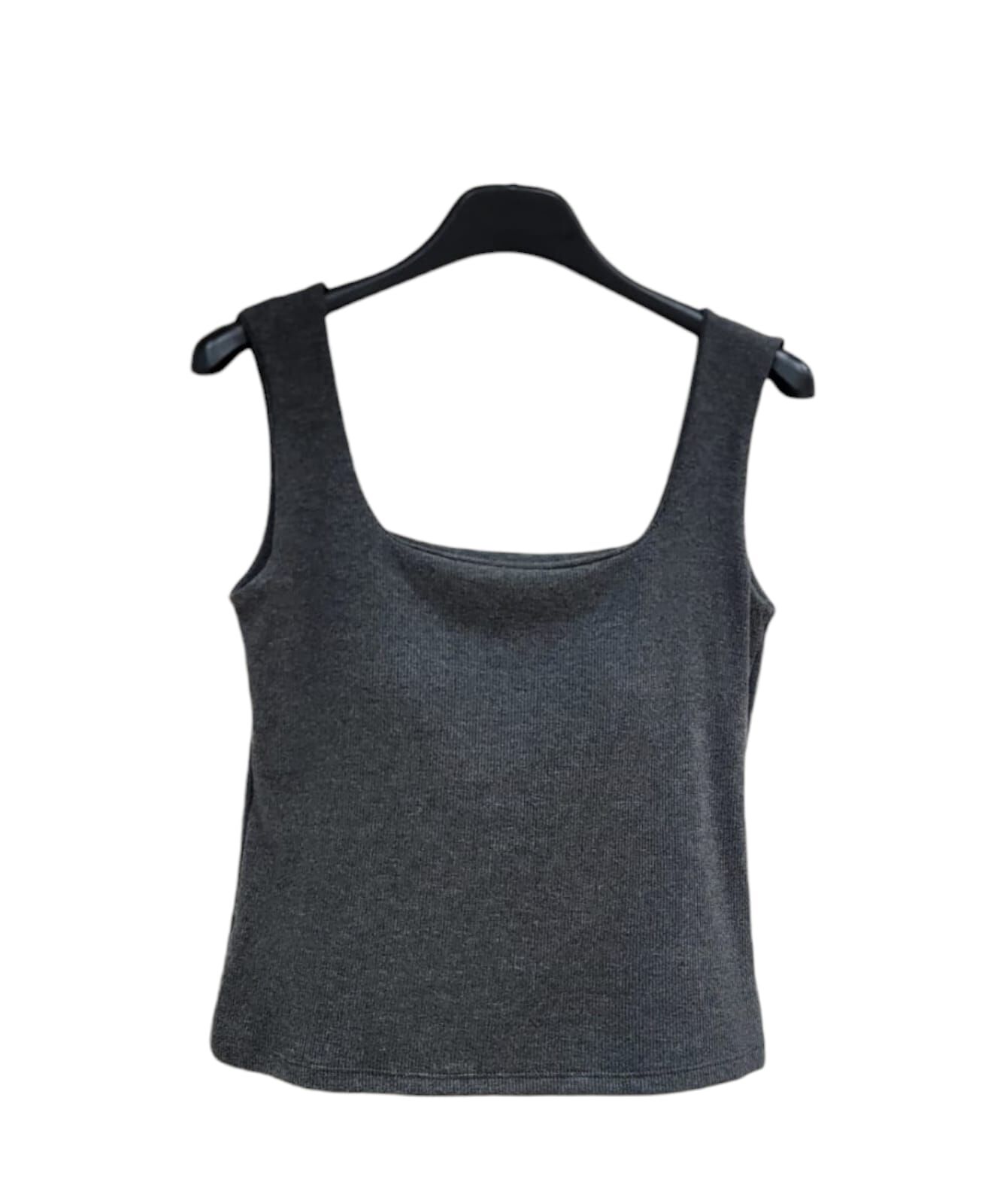 A10 #23730  直紋方領 bra top - 灰色