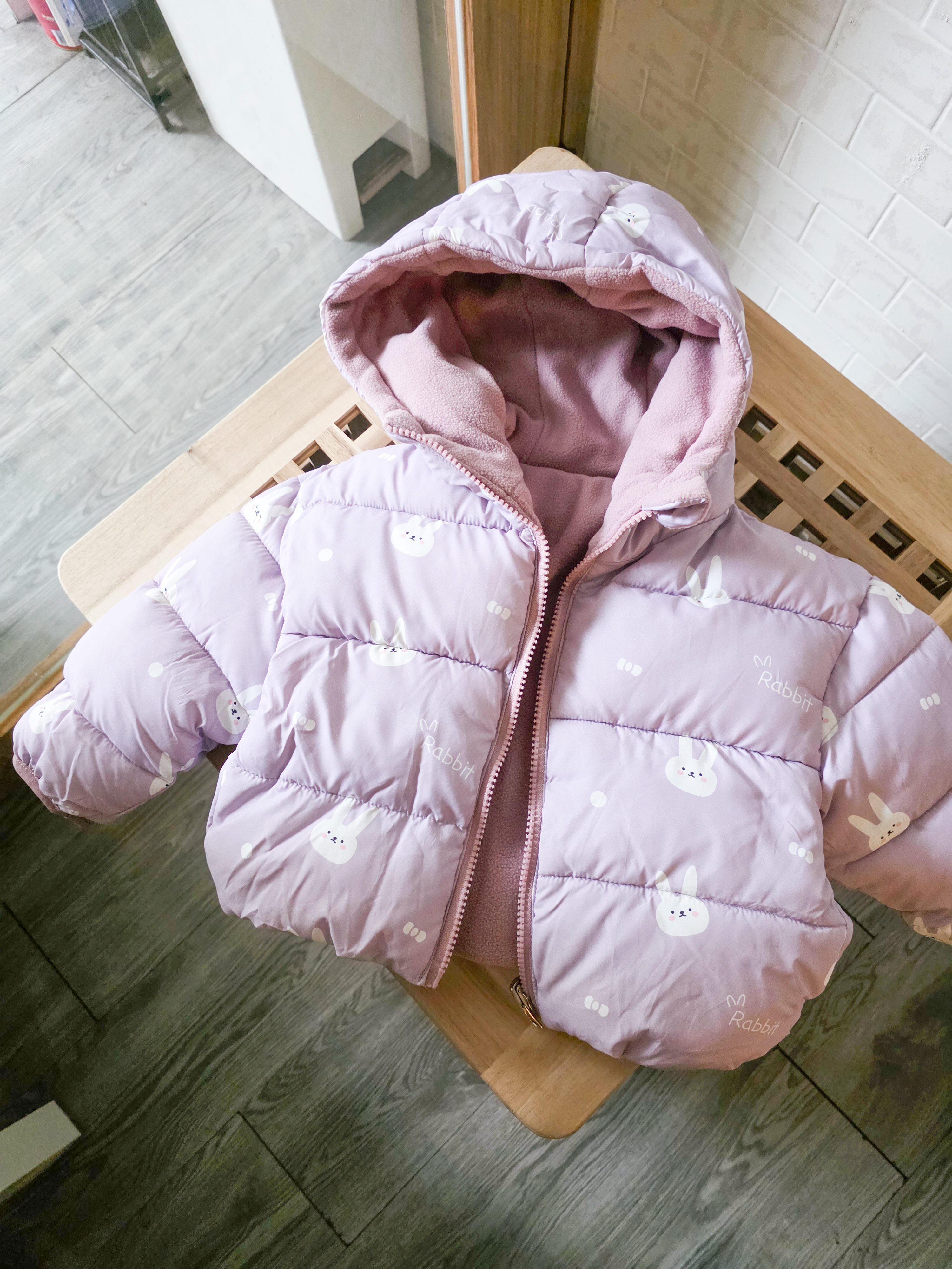 紫羅蘭兔兔 雙面穿加絨外套