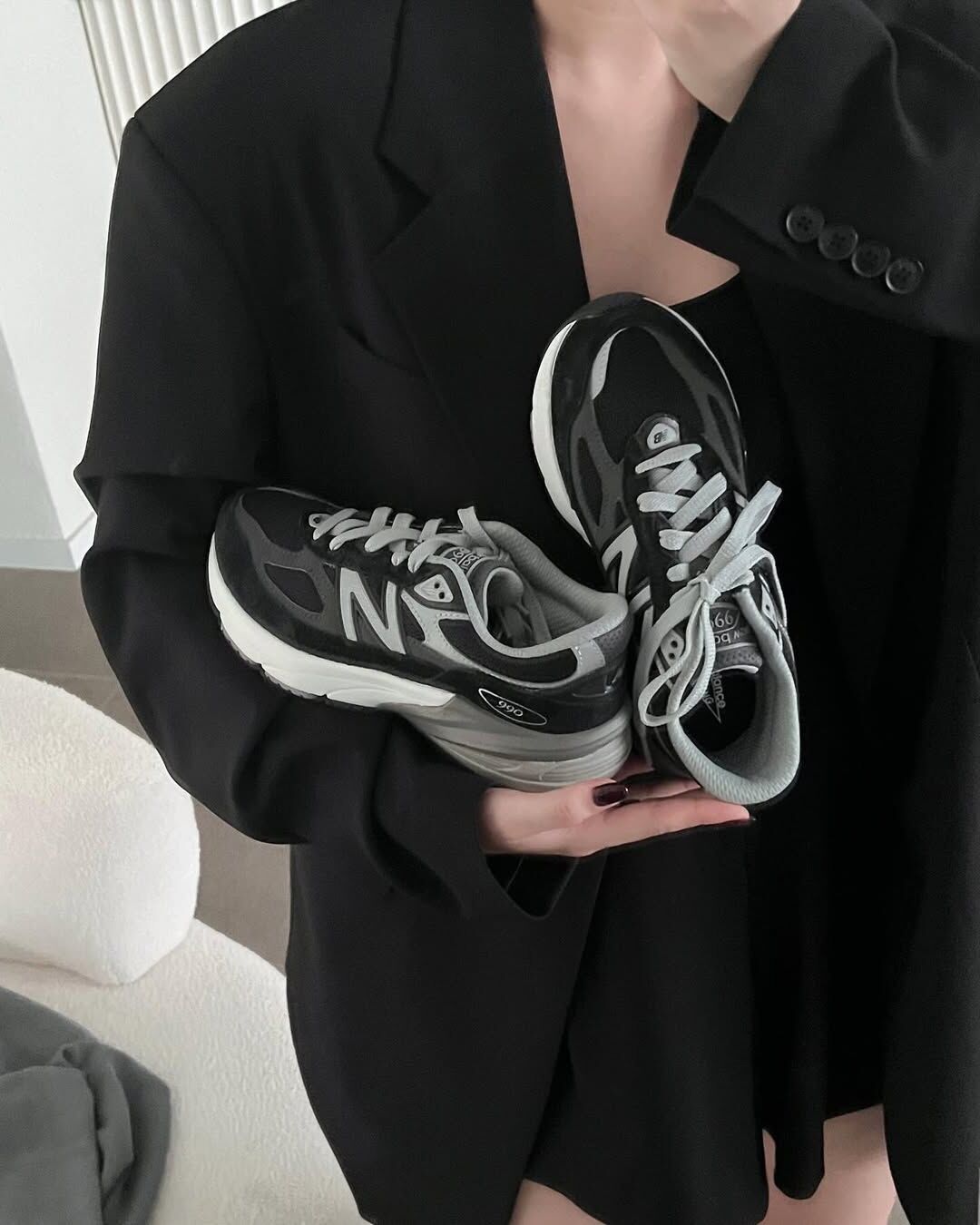 <年末折扣🇯🇵> NEW BALANCE 990 V6 NB 黑色 B楦 女鞋 美製 W990BK6 / 現+預