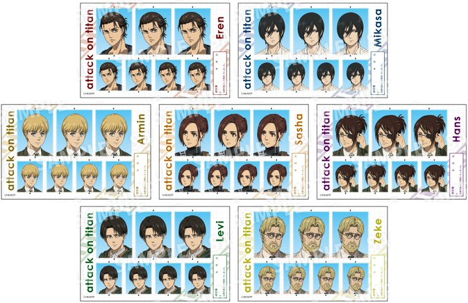 [代購][預訂] 進擊的巨人 証明写真風 貼紙
