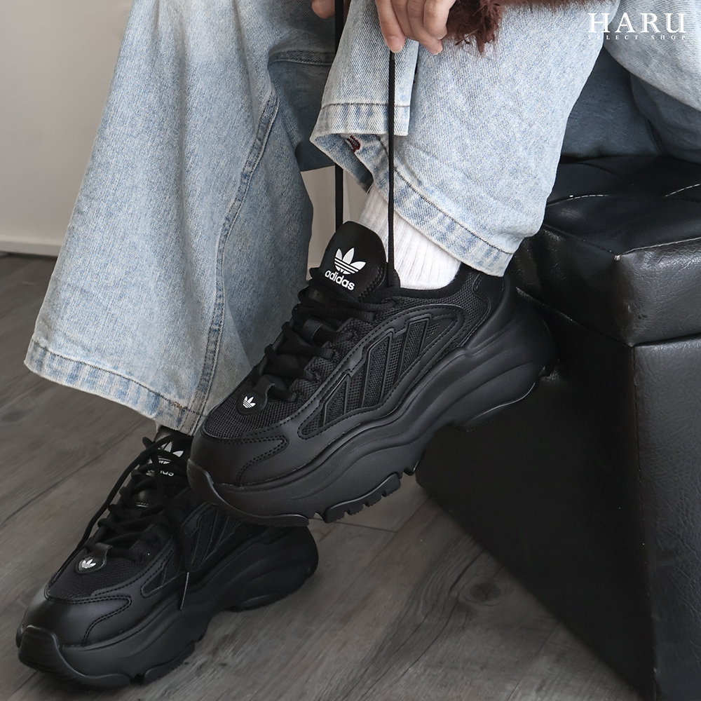 Adidas Originals Ozgaia 厚底 增高 老爹鞋 黑色 JQ4110