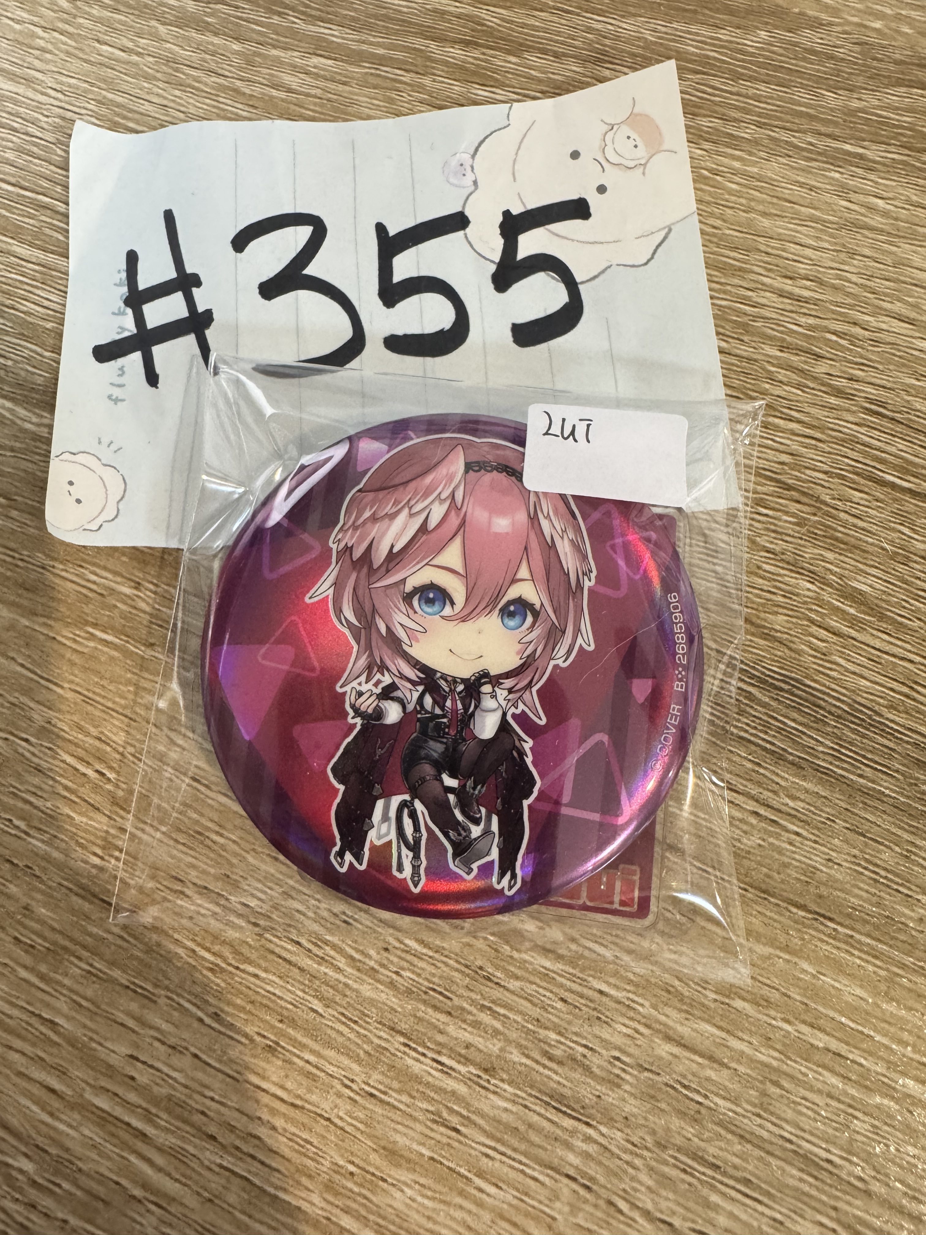 HOLOLIVE LUI 襟章 (可立) #355