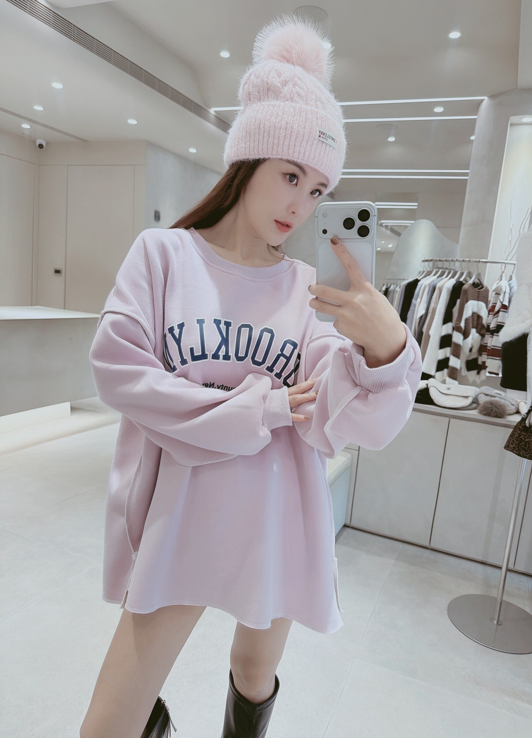 車線BROOKLYN刷毛棉質衣