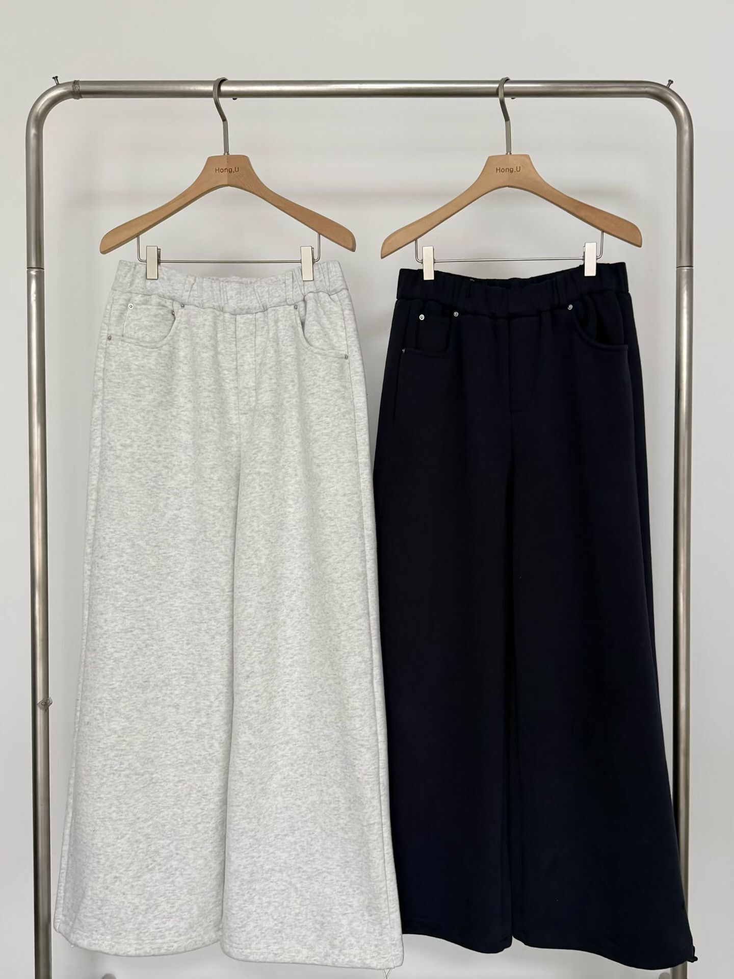 HN5328 橡筋腰附Belt位休閒褲