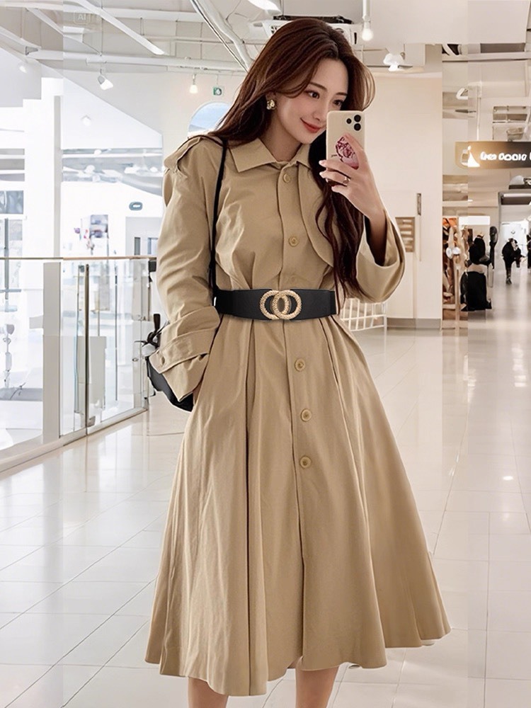 時髦感 織紋雙環寬版腰帶