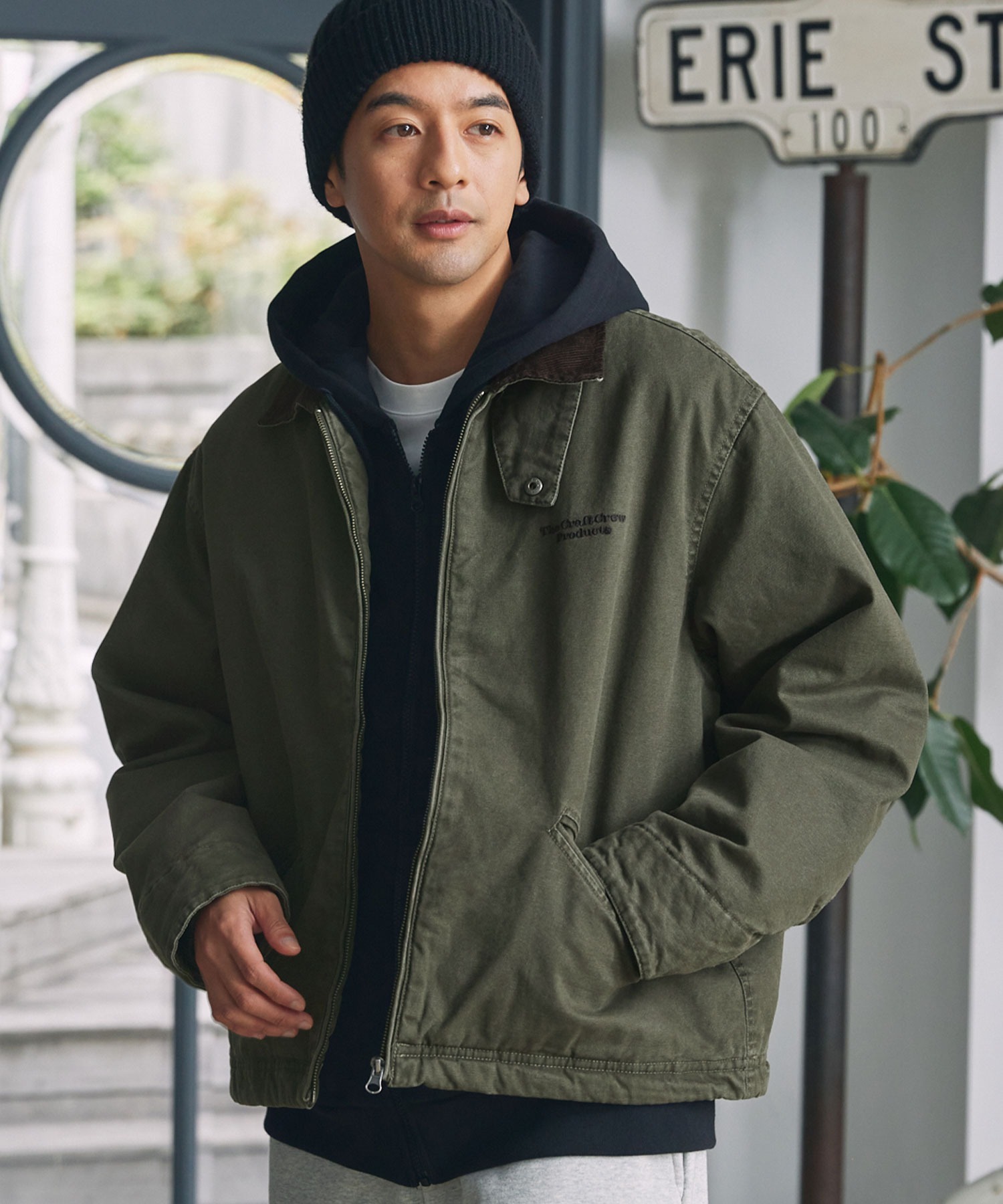 The craft crew 燈芯絨領鋪棉帆布外套 社團 CCPjk1295