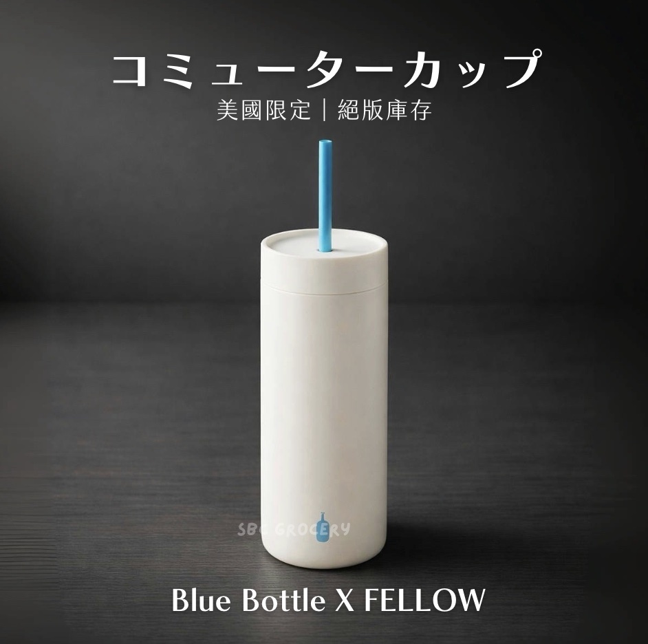 【24H出貨】𝗕𝗹𝘂𝗲 𝗕𝗼𝘁𝘁𝗹𝗲 保溫陶瓷吸管杯(米霧灰)