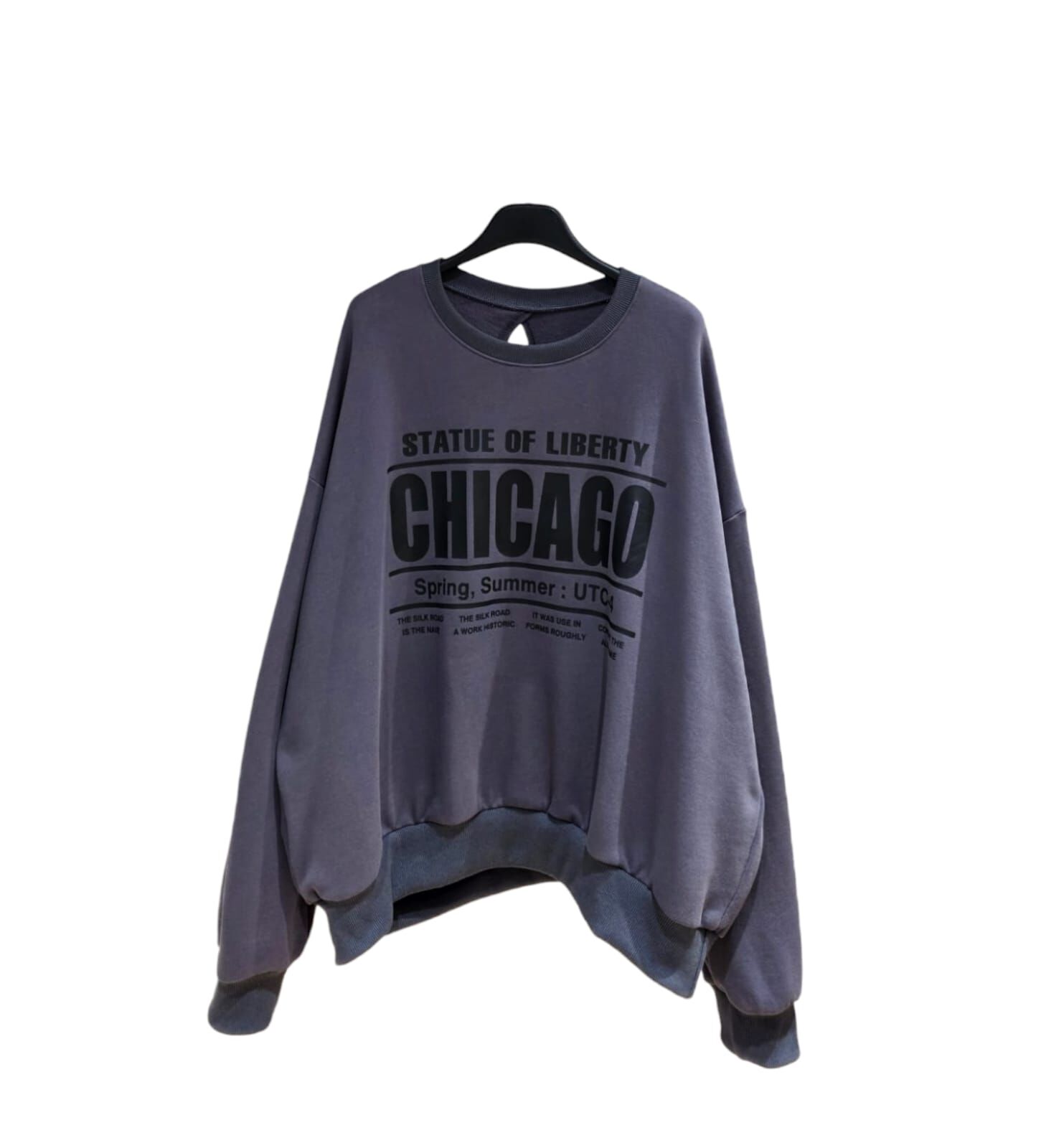 A28 #23723 後扭結CHICAGO Top - 紫色