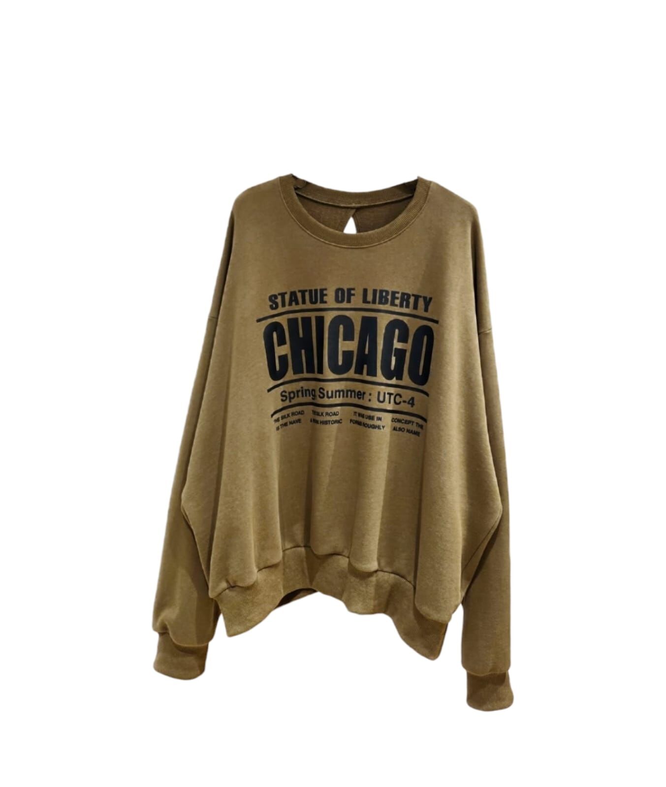 A29 #23723 後扭結CHICAGO Top - 黃色