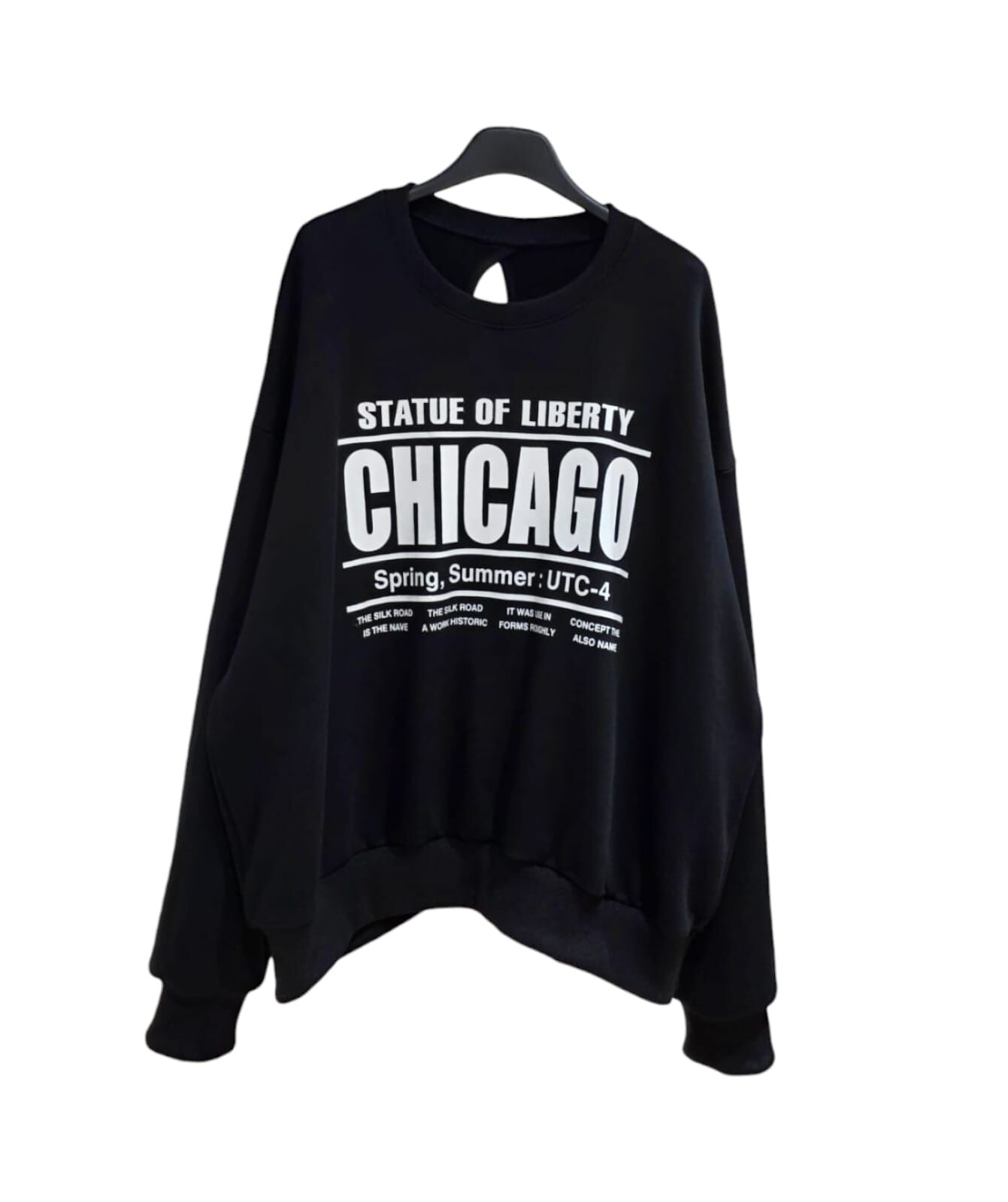 A30 #23723 後扭結CHICAGO Top - 黑色