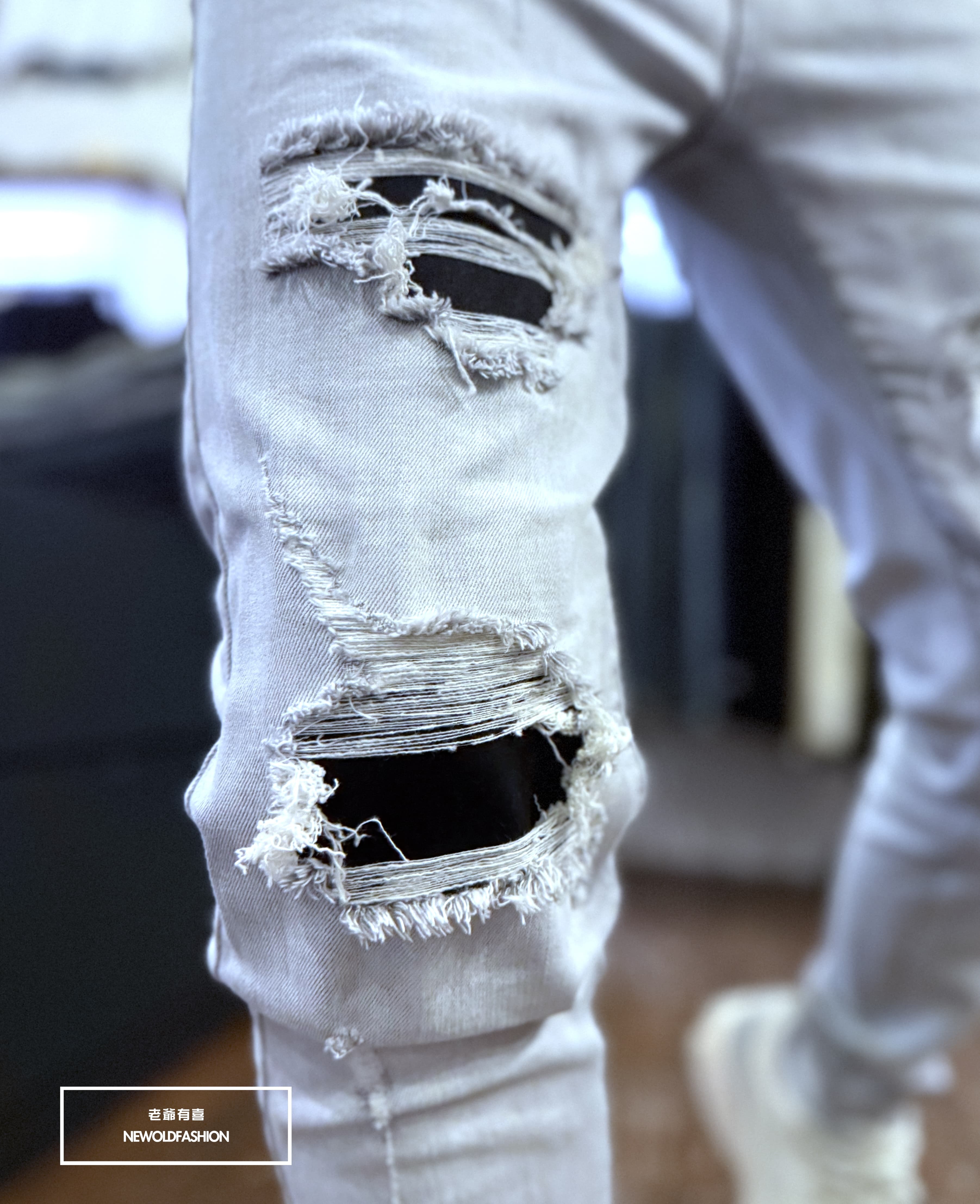 『 官網限定』重磅霧霾灰補丁小直筒(NOF25123081)