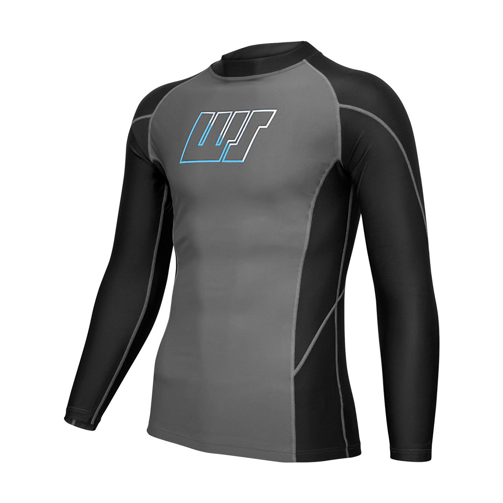 中性 POP LOGO 游泳防曬上衣 - 黑/灰