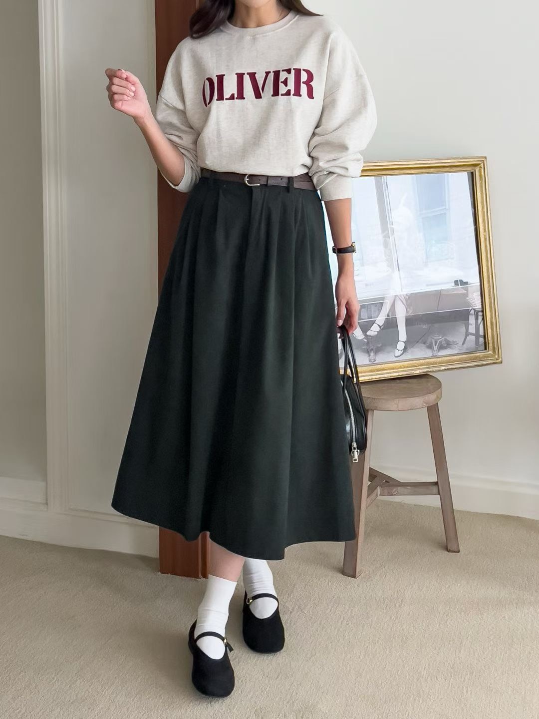 RIFF 氣質燈芯絨長裙