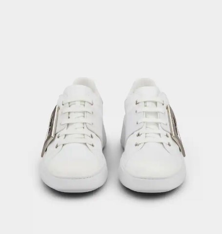 1FF0101-104 ROGER VIVIER Viv' Skate Sneakers in Leather White (SS26) #RVW54226150LXQB001 (S-EU-E)