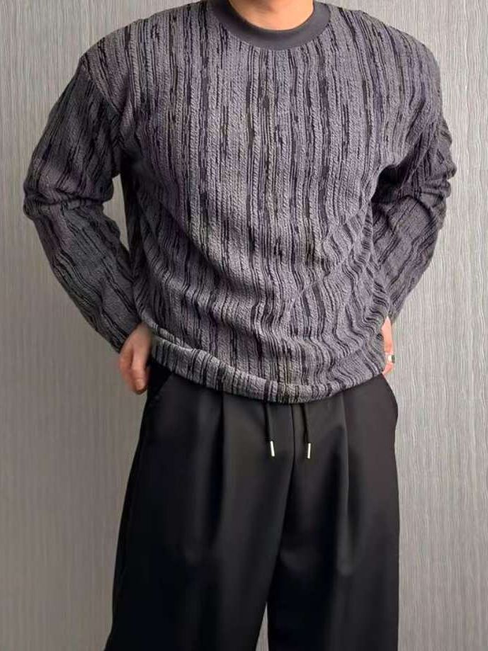 直紋長袖衫 VOID-127T