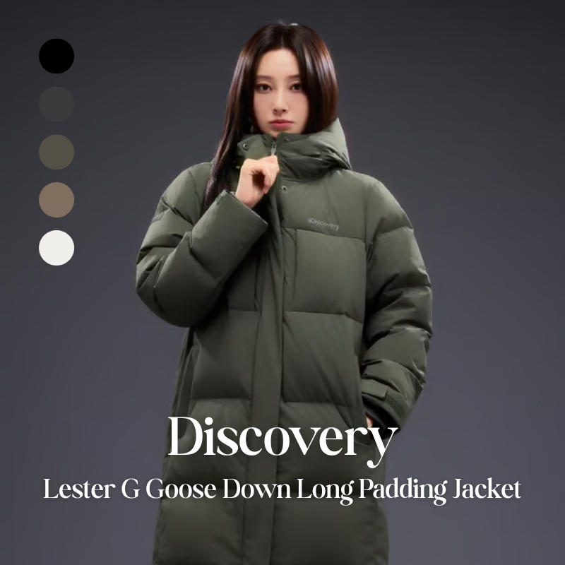 【代購】Discovery 女性 Lester G Goose Down Long Padding 鵝絨連帽長版羽絨外套 – 修身顯瘦・極致保暖