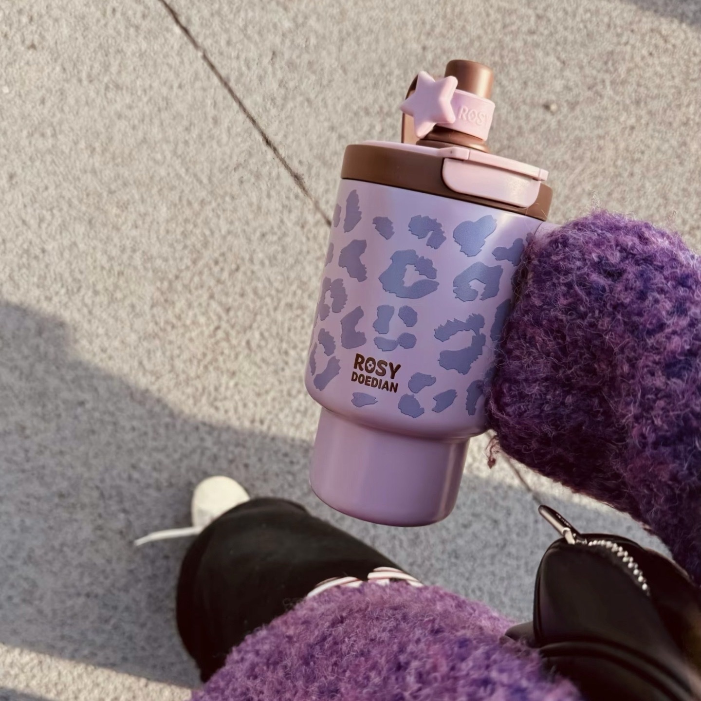 Rosydoedian 趙露思同款 超美！豹紋保溫水杯
