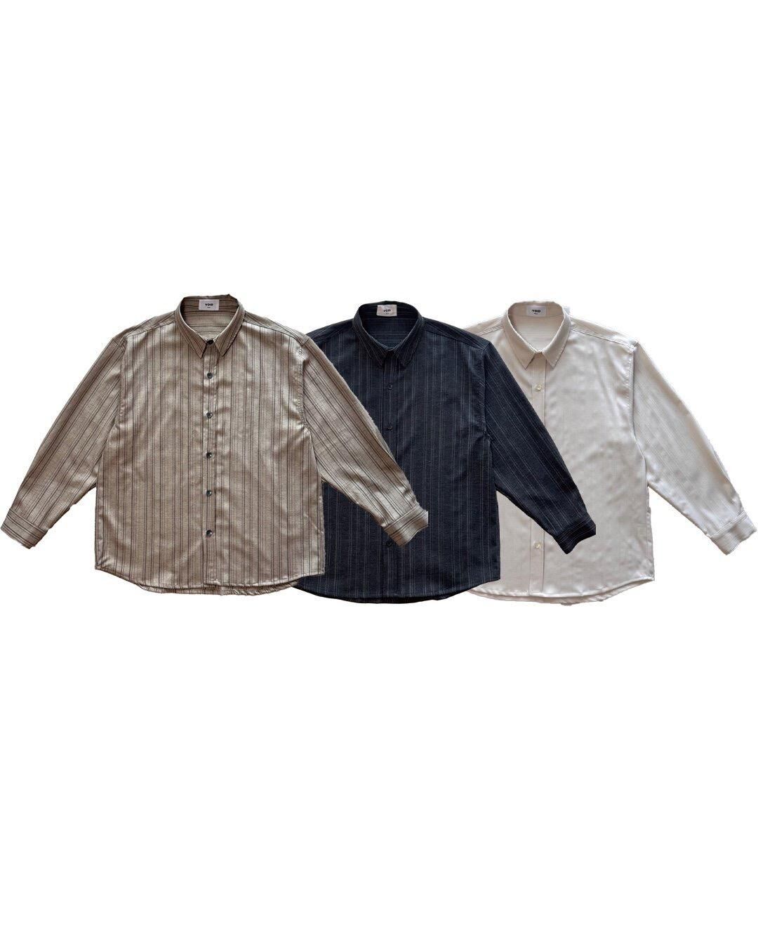 直紋長袖恤衫 VOID-130S