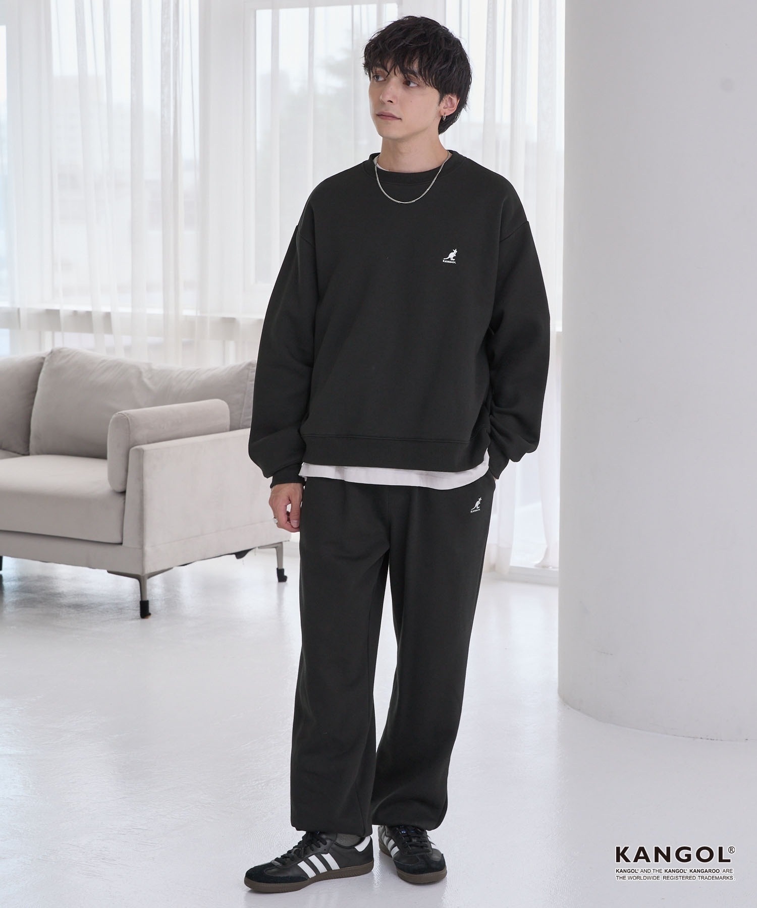 KANGOL/ sweatshirt pullover and sweatpants