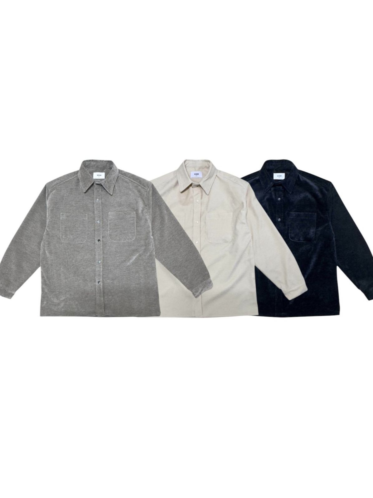 暗紋長袖恤衫 VOID-138S