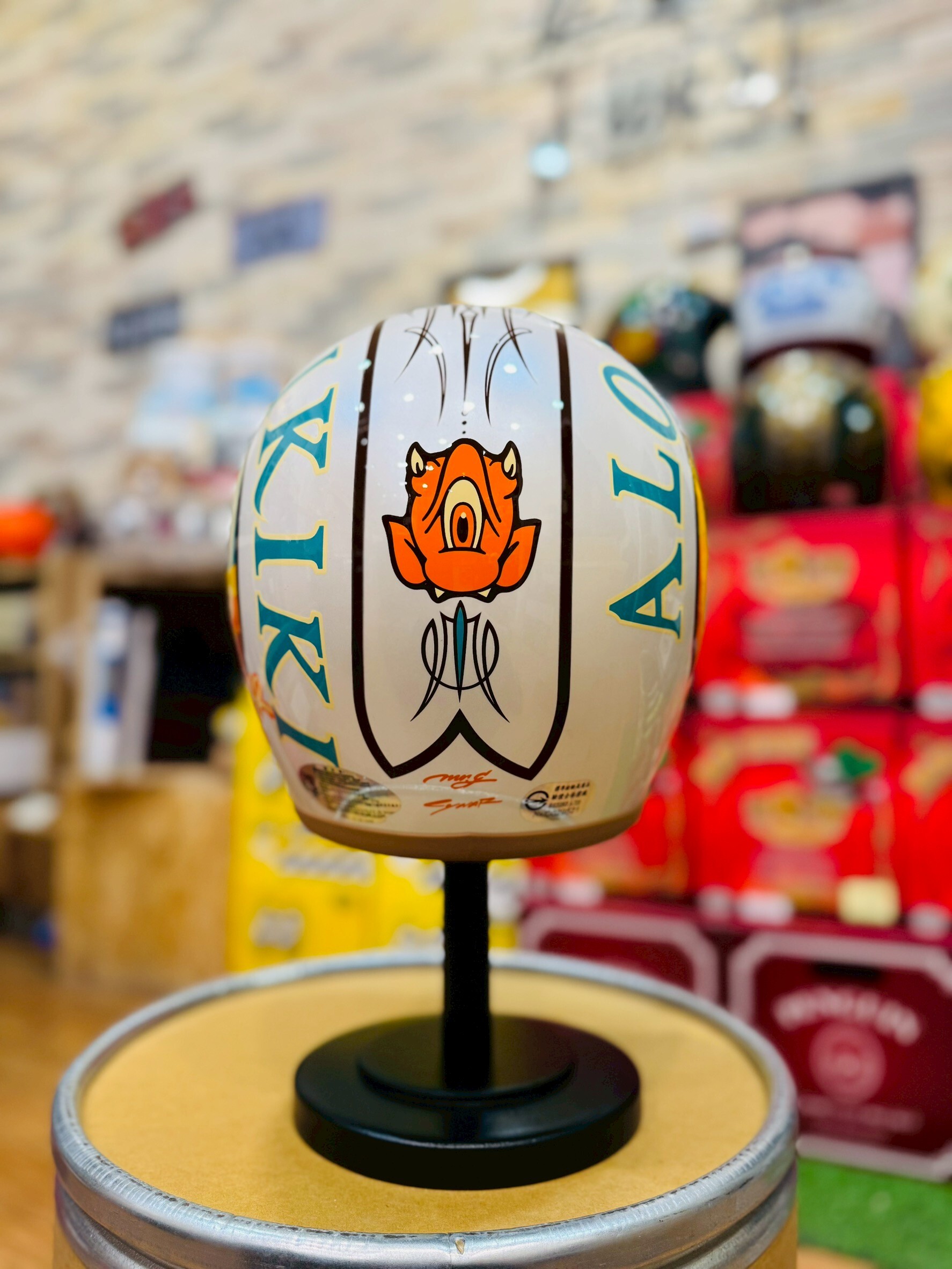 3JFT Hawaii-夏威夷 古白色 復古帽 3/4罩