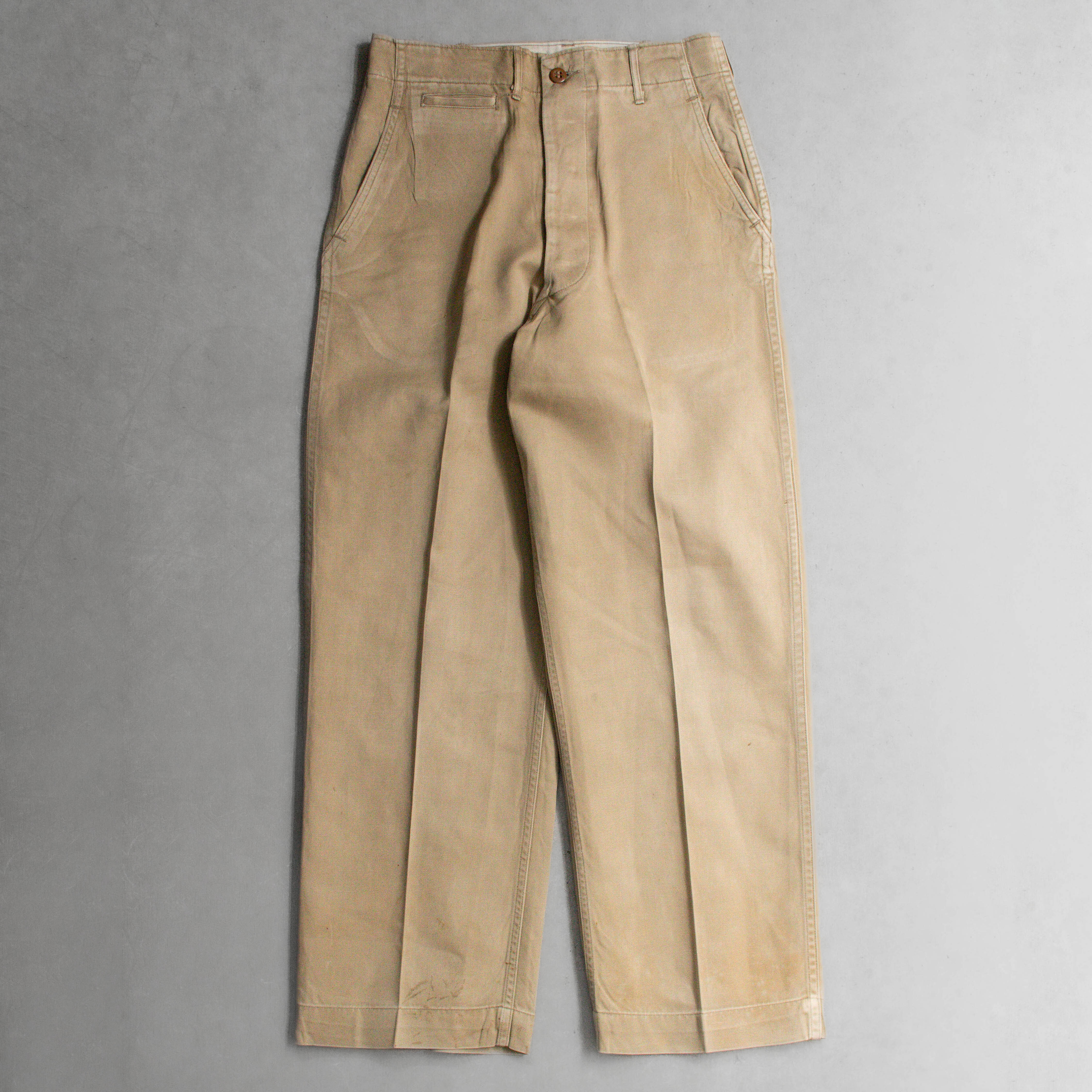 40S US ARMY M45 CHINO PANTS 美軍 公發 長褲 直筒 卡其 長褲