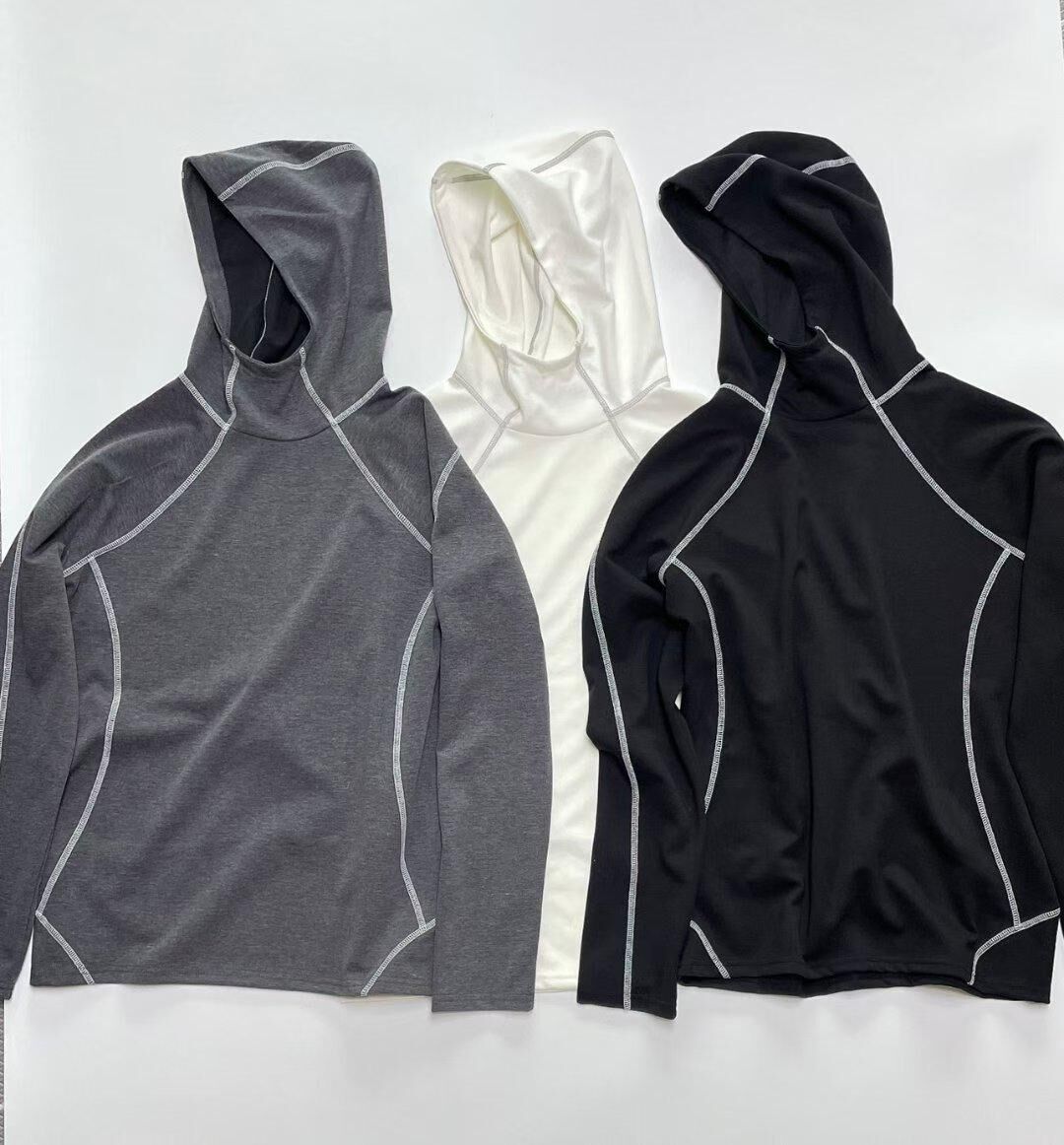 淨色連帽長袖衫 GAMBLE-059T