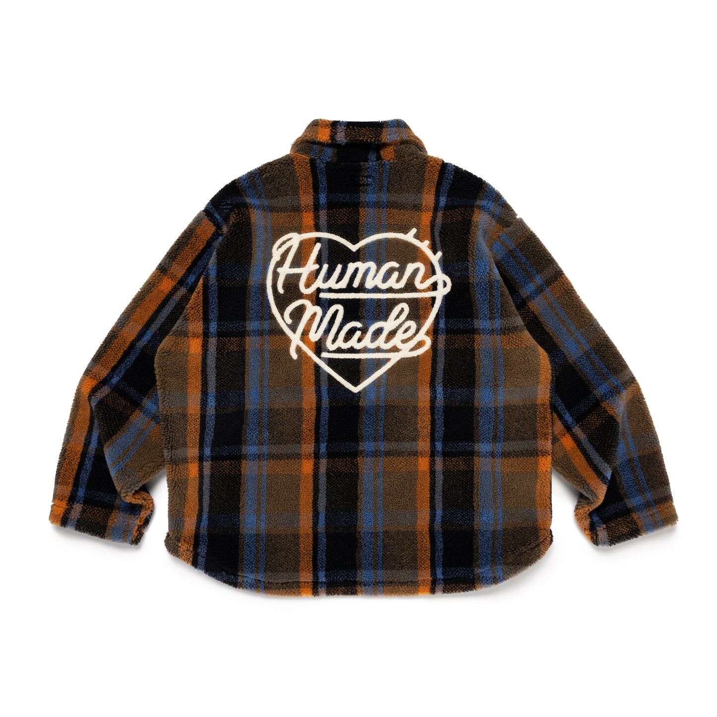 2025AW HUMAN MADE FLEECE PULLOVER 法蘭絨 格紋 襯衫 現貨 HM30CS015