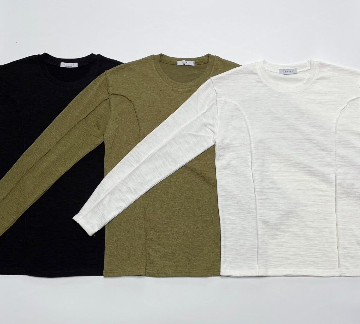 淨色長袖衫 GAMBLE-062T