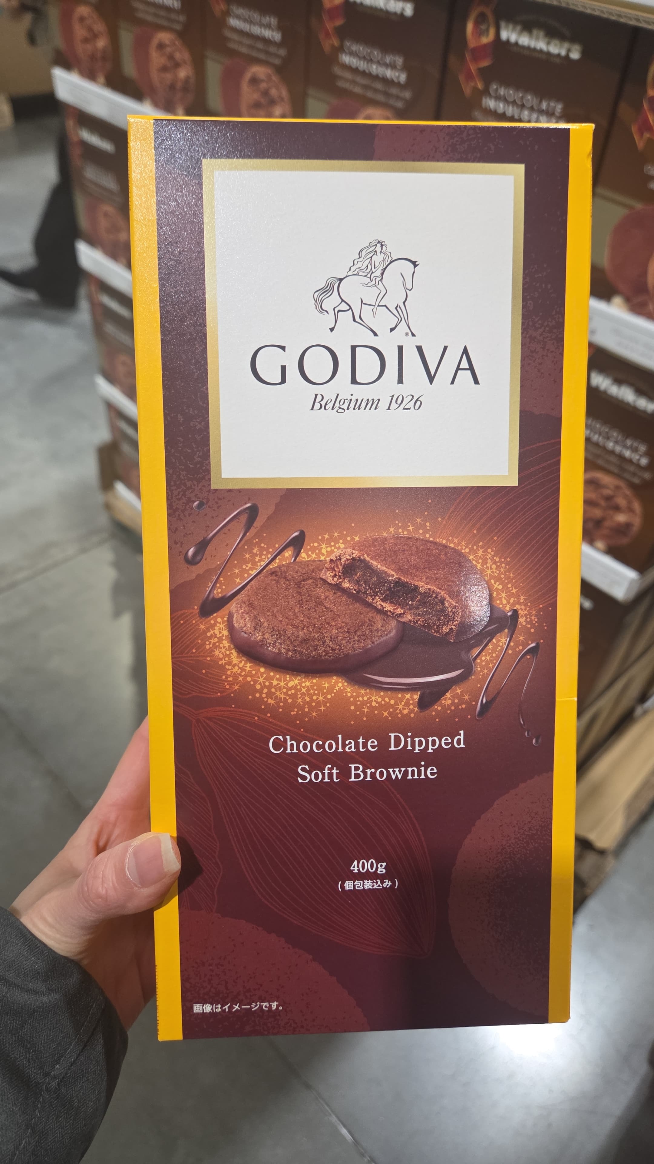 SS078 GODIVA 軟心朱古力布朗尼400G exp: 2026.07