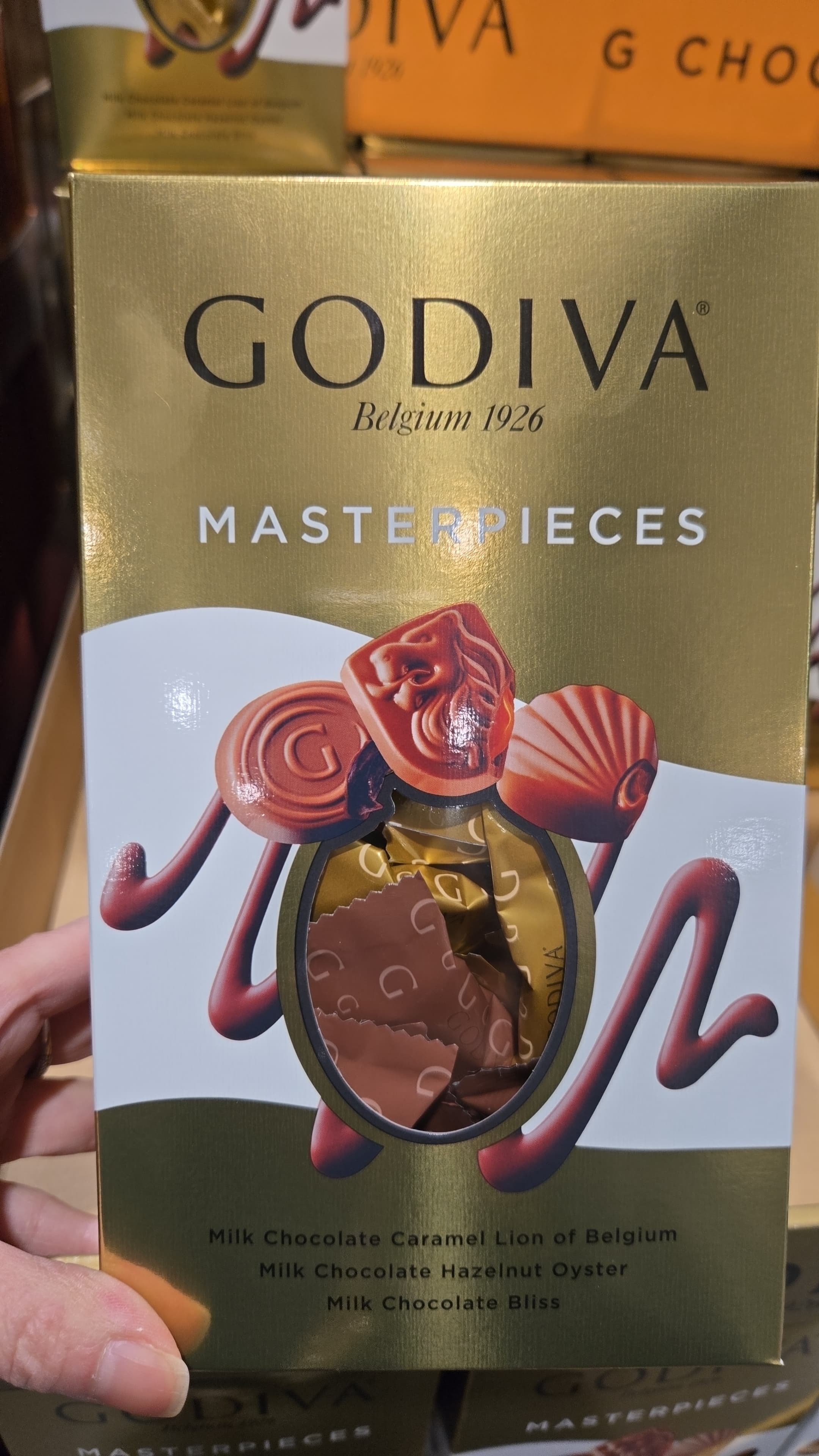 SS073 GODIVA MATSERPIECES朱古力(3口味)360G exp: 2026.11