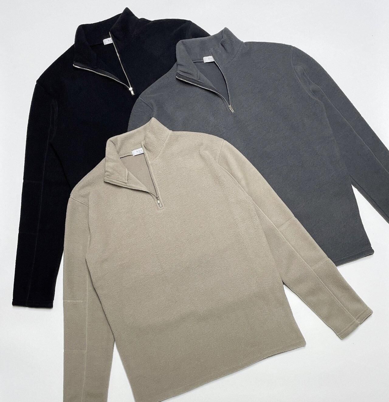 淨色企領半開胸長袖衫 GAMBLE-068T