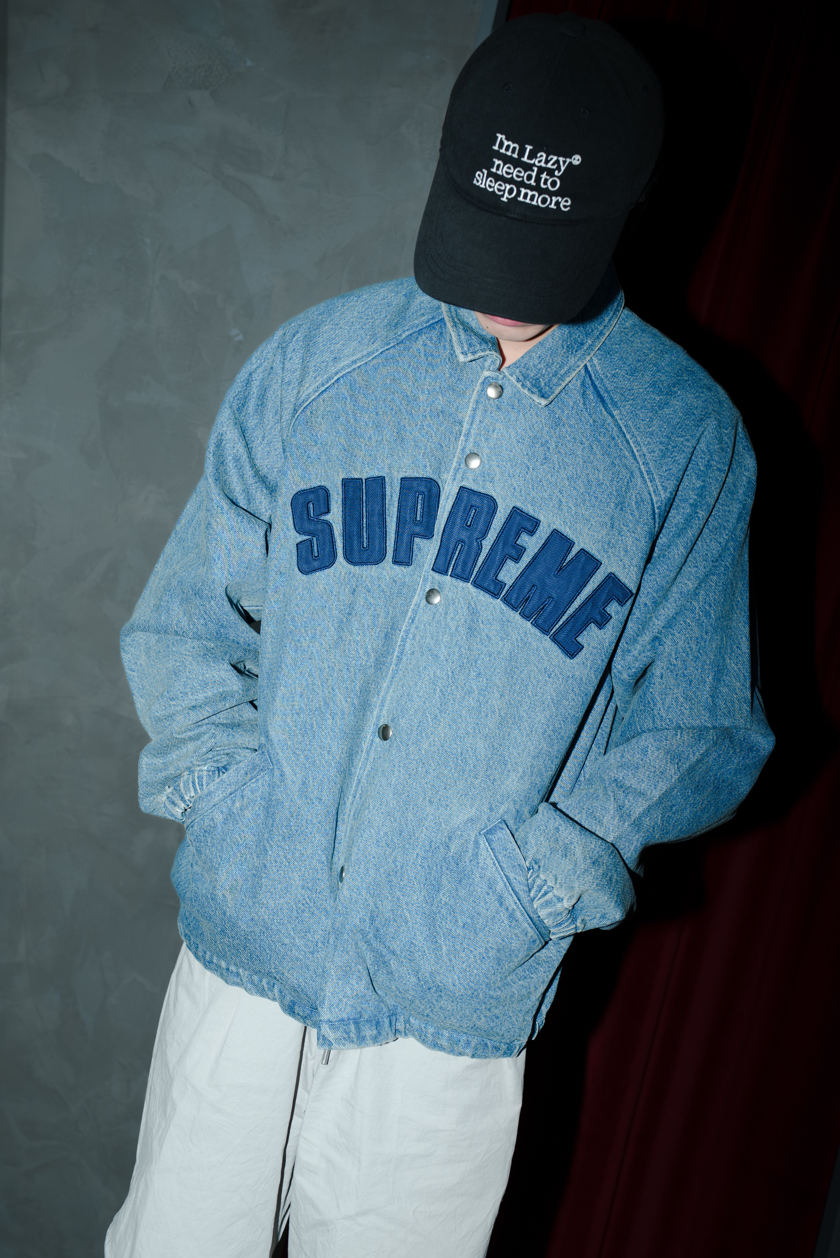【Focus Store】現貨 Supreme SS25 Arc Denim Coaches Jacket 丹寧教練外套 黑色
