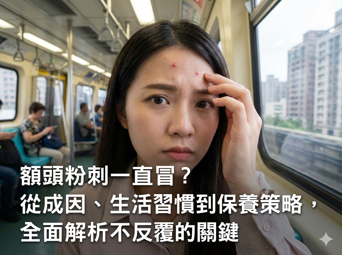額頭粉刺一直冒？從成因、生活習慣到保養策略，全面解析不反覆的關鍵