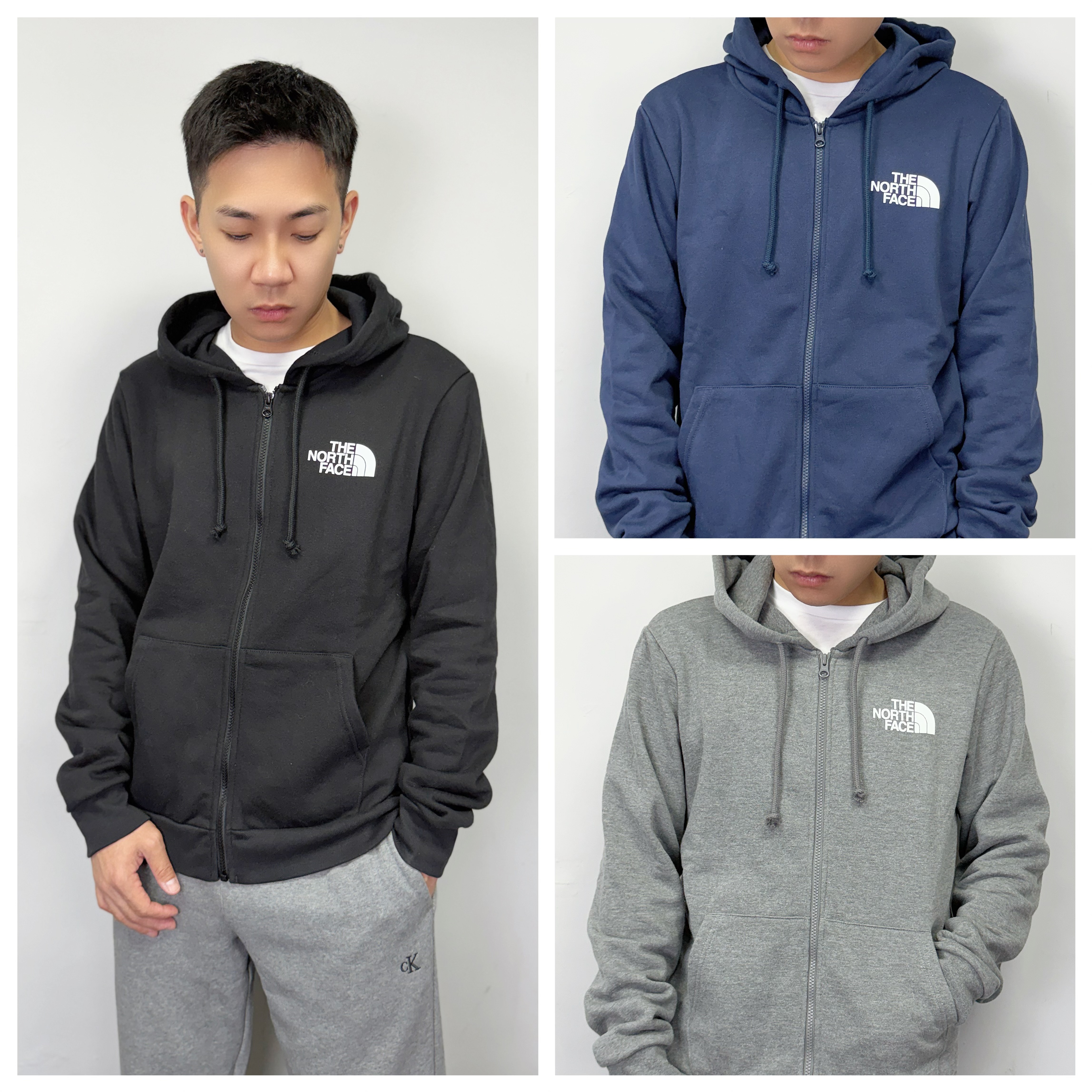 The north face 北臉 側邊小Logo 內刷毛 連帽外套