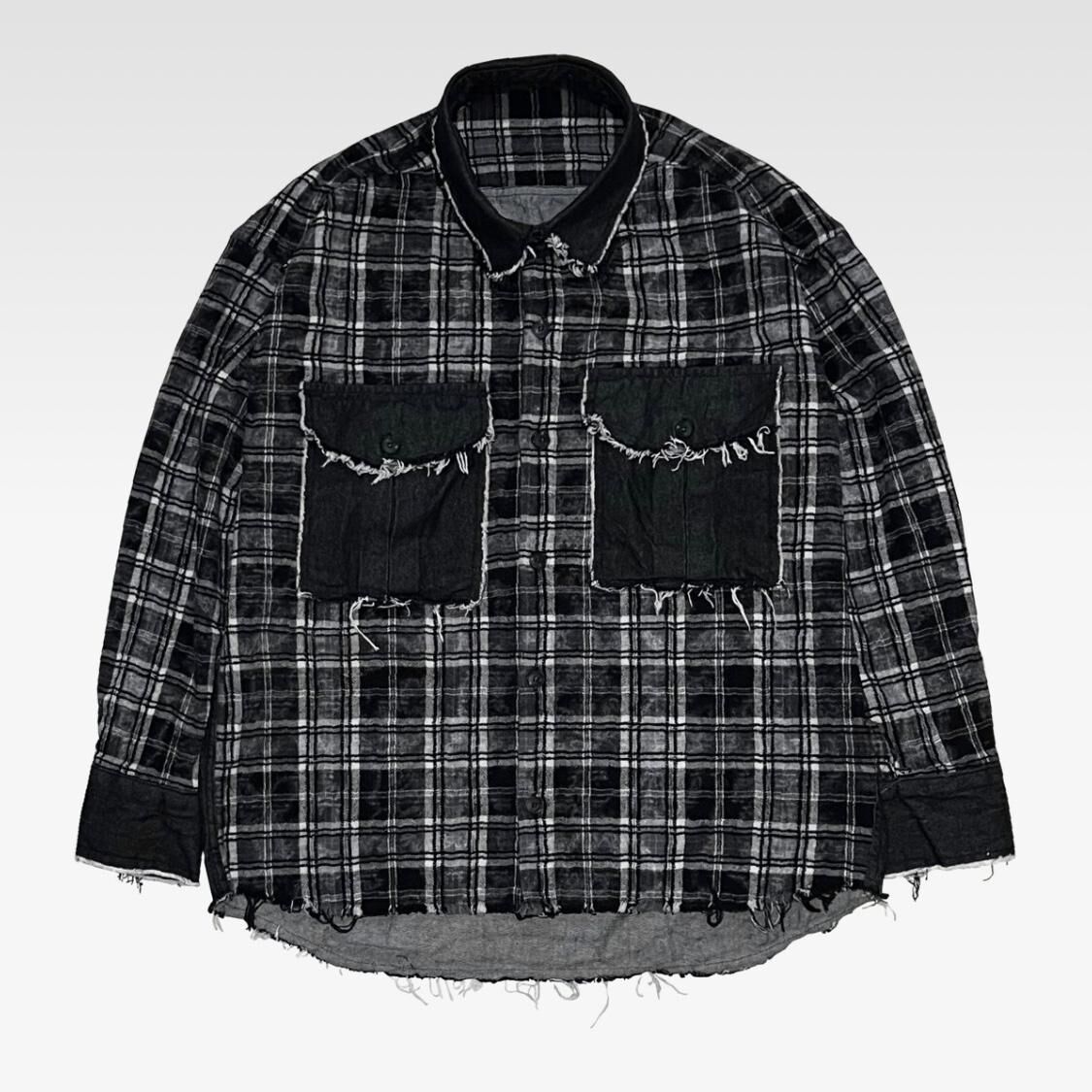 格仔長袖恤衫 TAC-0376S