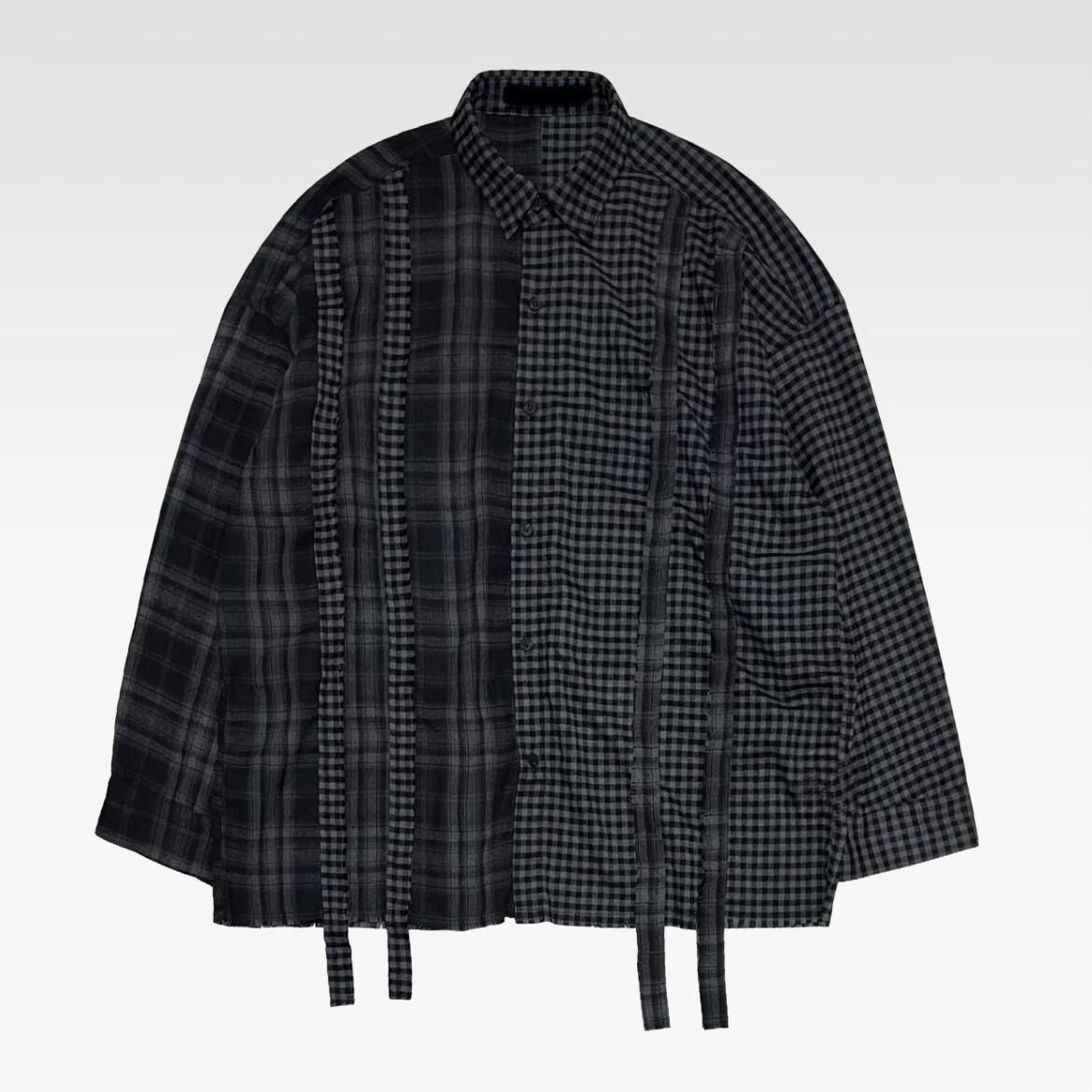 格仔長袖恤衫 TAC-0377S