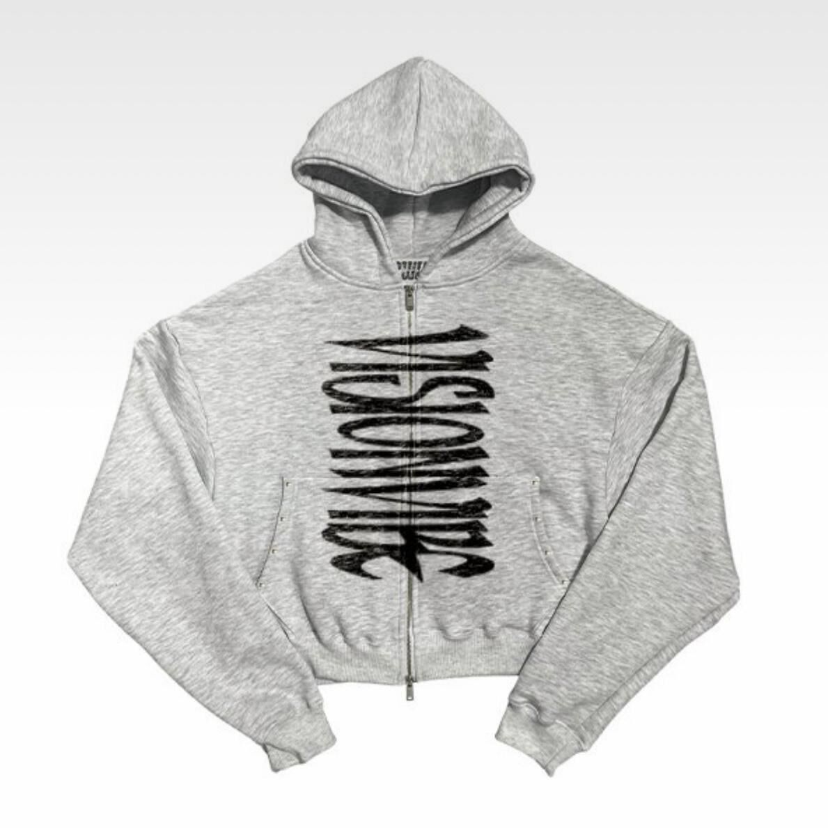 英文字連帽拉鍊外套 TAC-0379JK