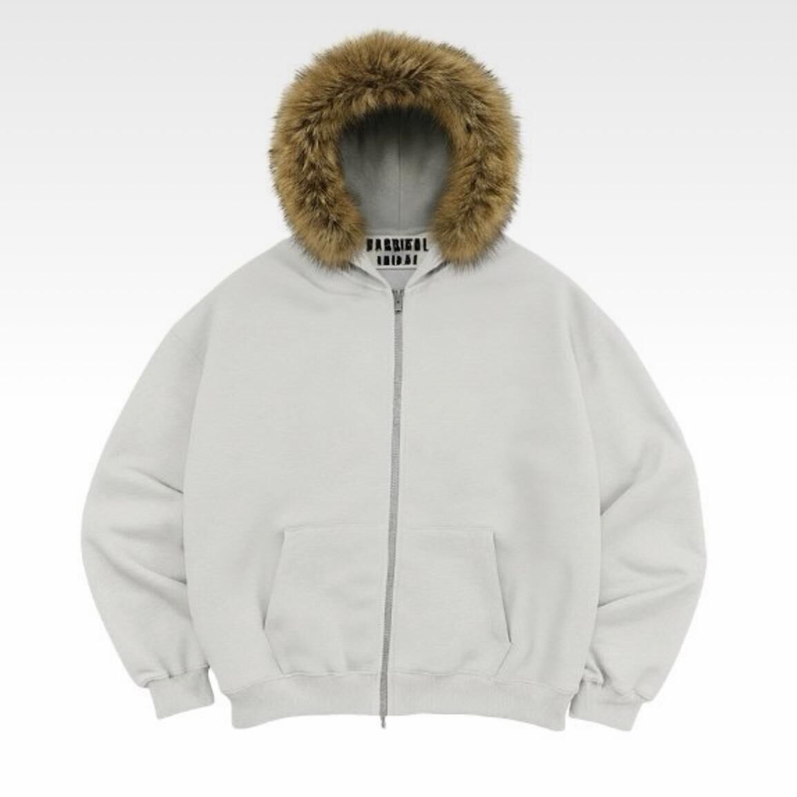 毛毛帽拉鍊外套 TAC-0381JK