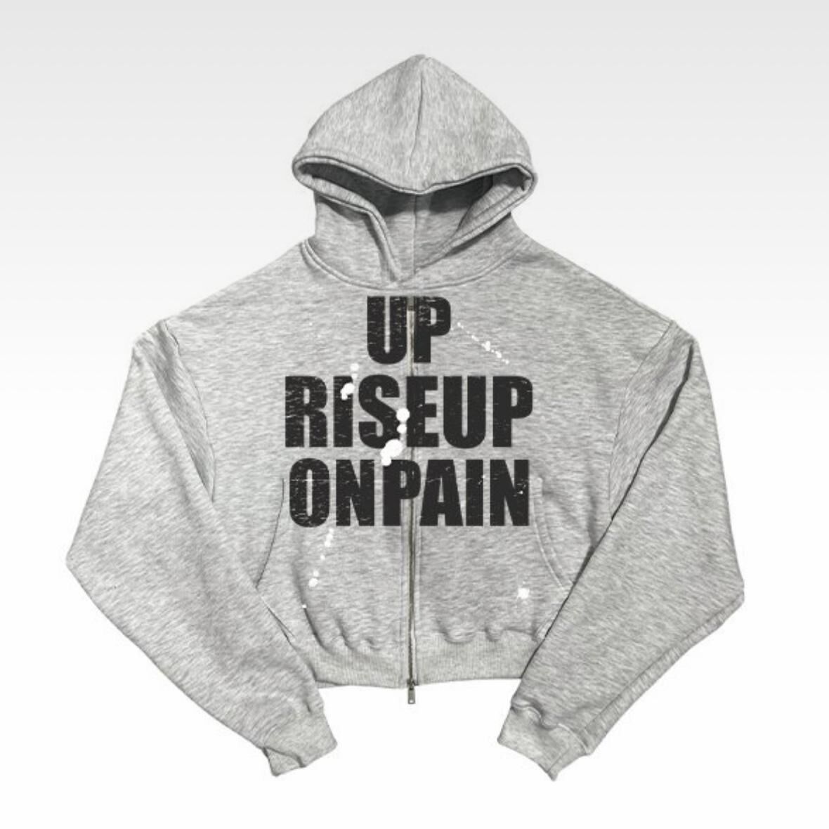 英文字連帽拉鍊外套 TAC-0385JK