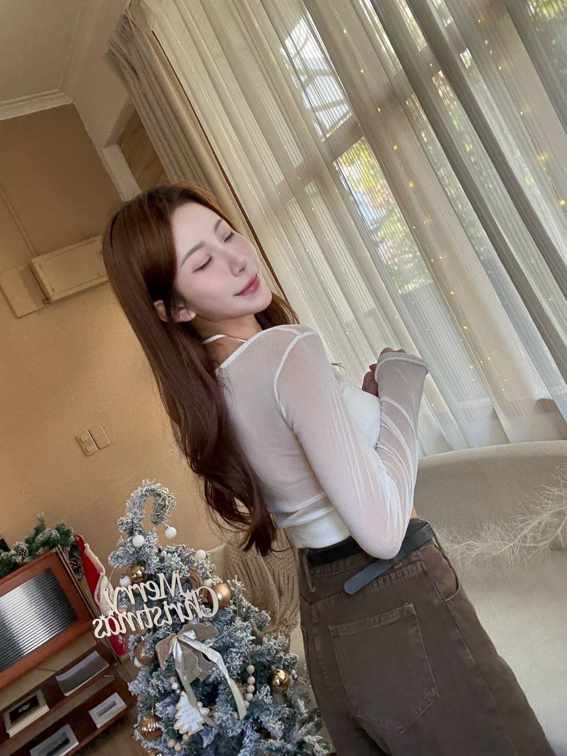 🇹🇼顯瘦網紗繞脖美背Bra top上衣