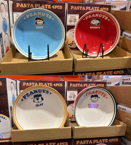 SS106 SNOOPY 意粉碟一套四隻