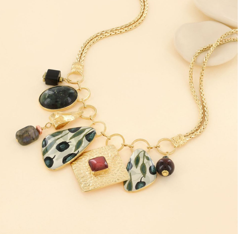 Taratata Olive Necklace - W25-02102-20M