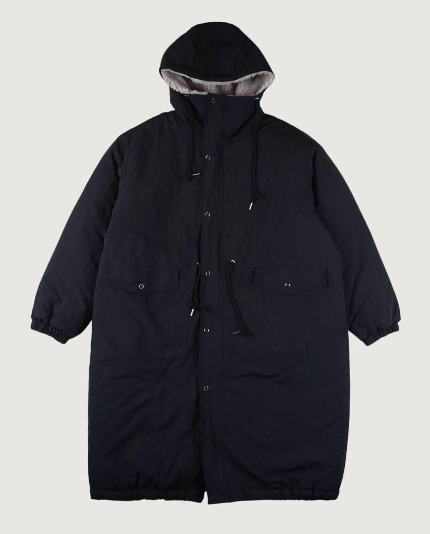 淨色連帽拉鍊長褸(夾棉) TAC-0389JK