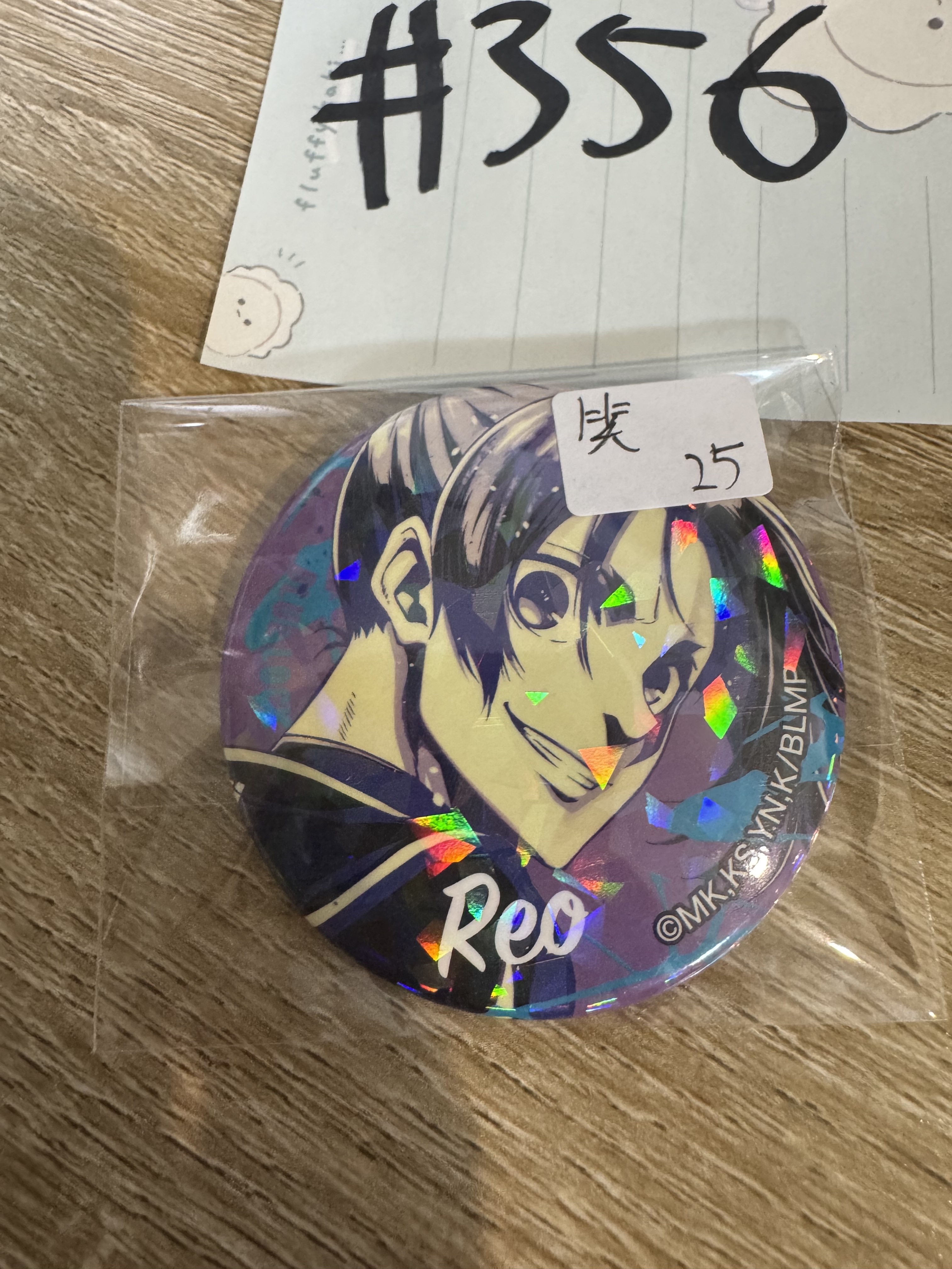 BlueLock  玲王 襟章 笑 #356