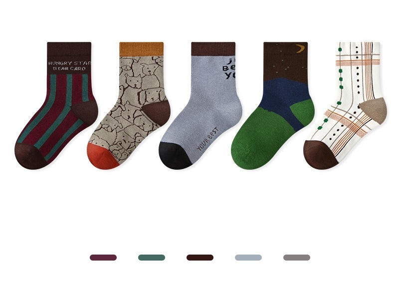 晚夜派對長襪五雙入(1-8y)